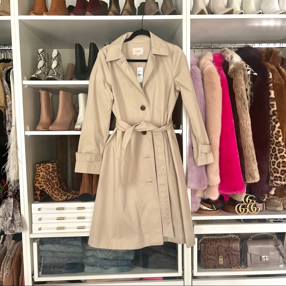 Swing trench coat by LOFT